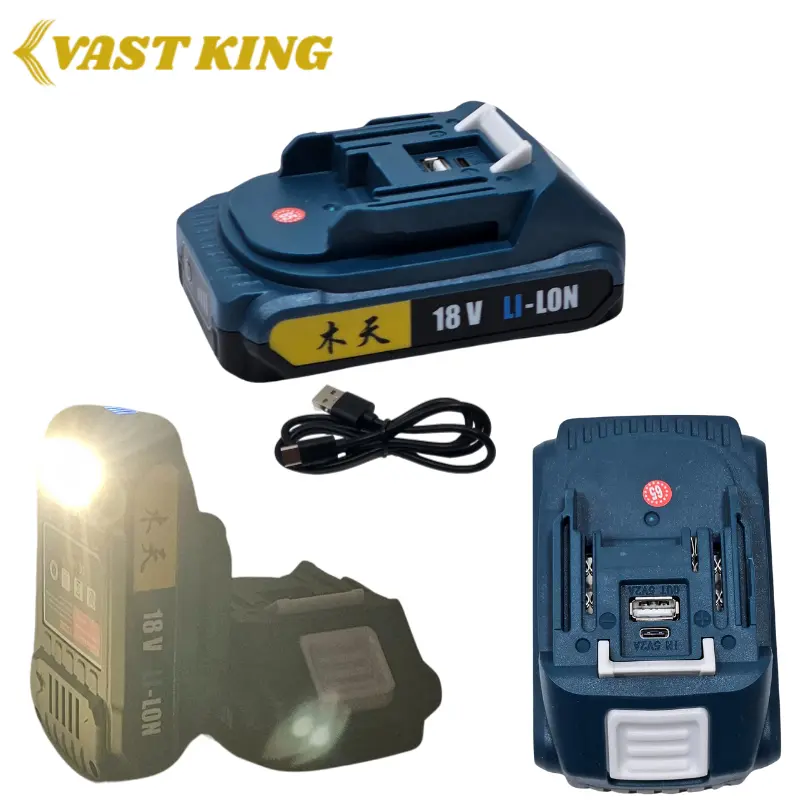 BATTERIE TYPE C AVEC TORCHE 18V VAST KING MMT8-6