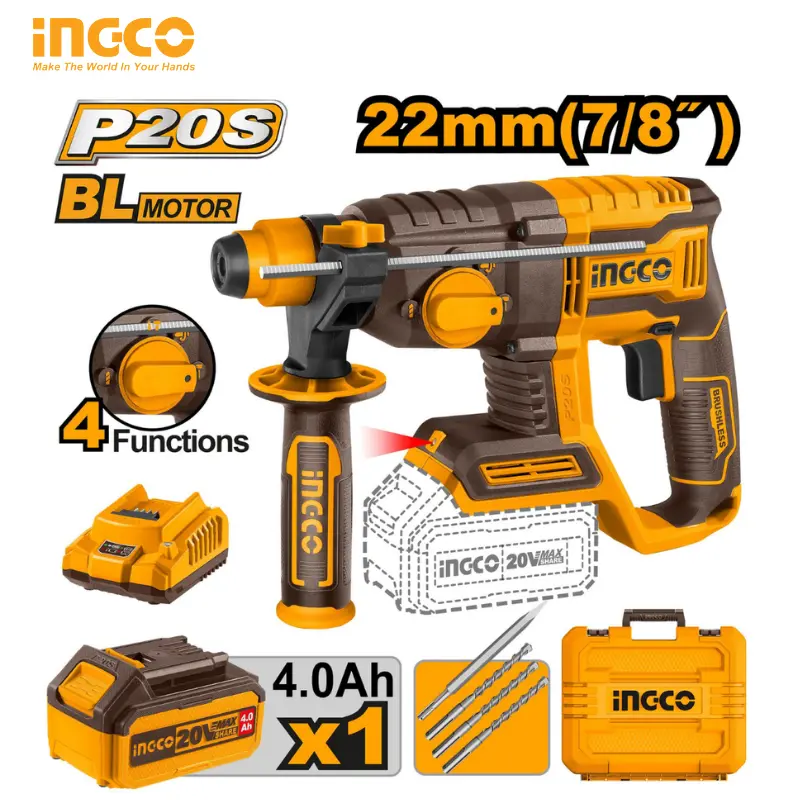 MARTEAU 20V 4.0AH INGCO CRHLI202081