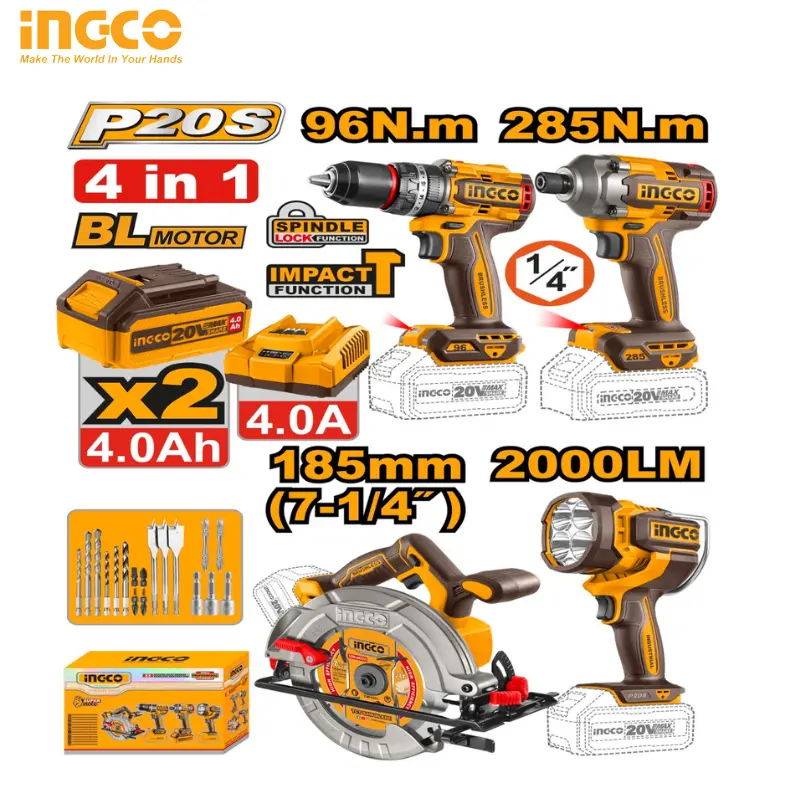 CORDLESS 4 PCS COMBO KIT COSLI241297