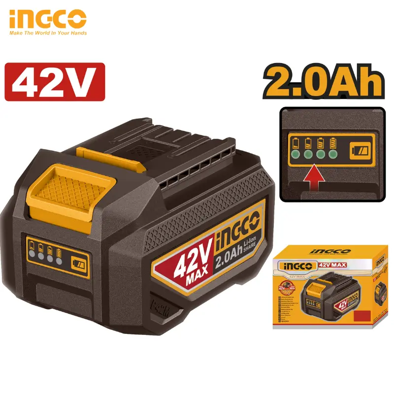 BLOC-BATTERIE INGCO 42 V 2,0 AH FBLI42201