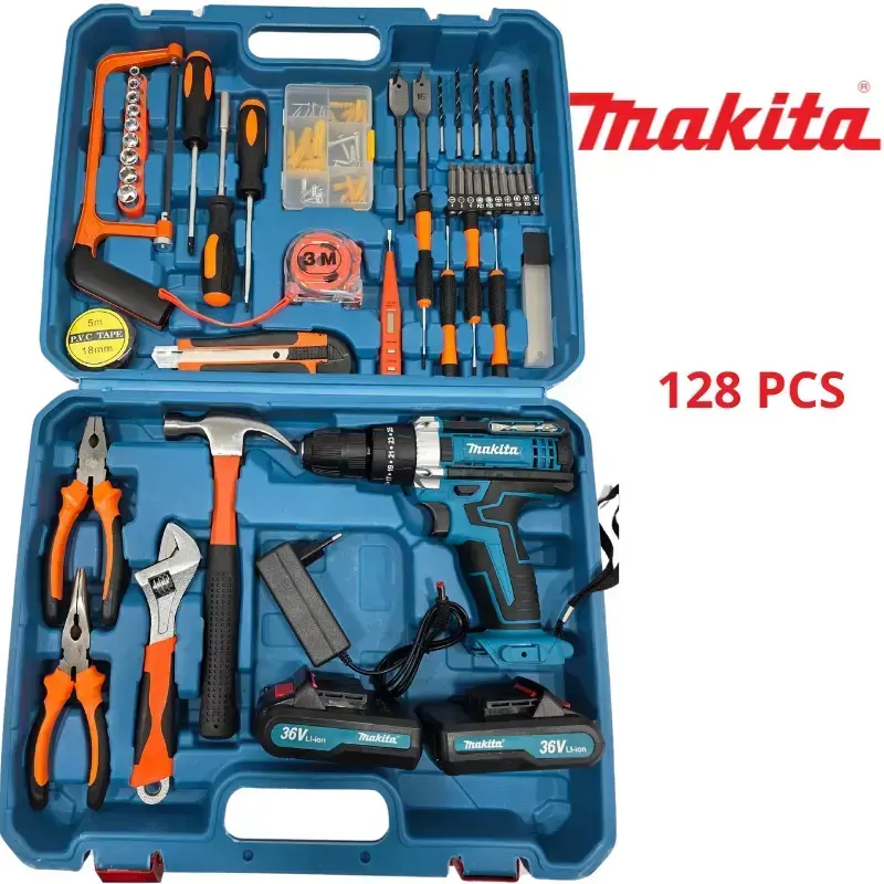 T/COFFRE VISSEUSE 36V 128PCS MAKITA 