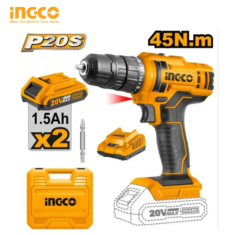 VISSEUSE 20V 1.5AH INGCO 2 BATTERIES CDLI20028