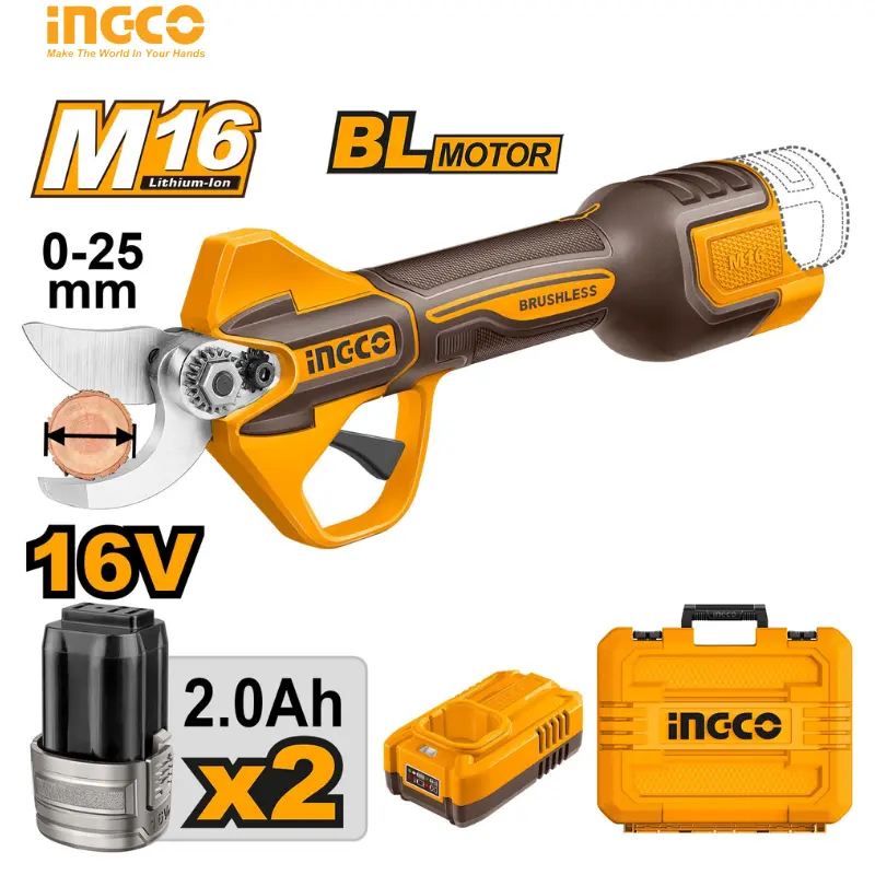 CISAILLE DROITE SANS FIL 16 V 0-25 MM INGCO CSSLI162582
