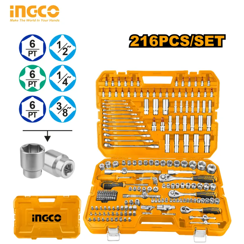 216 PCS COMBINATION TOOLS SET INGCO HKTHP22161