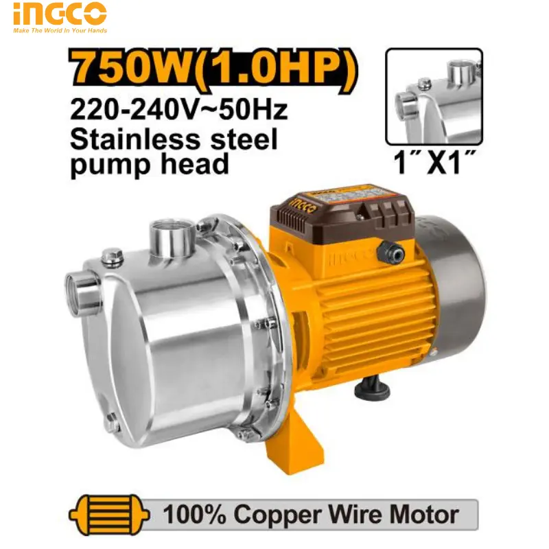 POMPE A EAU 1HP INOX INGCO JPS075082 