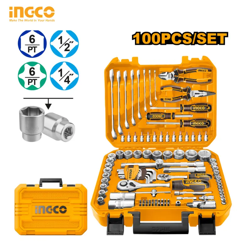 ENSEMBLE D'OUTILS 100PCS INGCO HKTHP21001